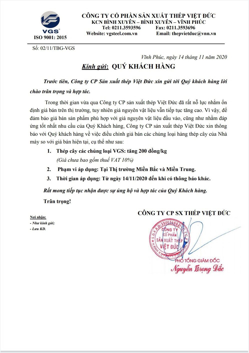 giá thép xây dựng việt đức